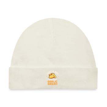 Knoblauch Knoblauchbrot Essen Geschenk - Baby Premium Organic Mütze - Naturweiß - Vorne