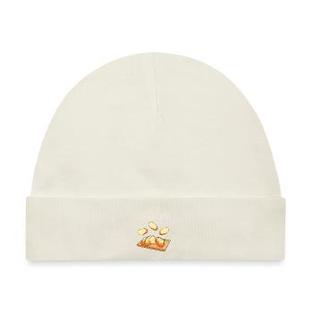 Knoblauch Knoblauchbrot Essen Geschenk - Baby Premium Organic Mütze - Naturweiß - Vorne