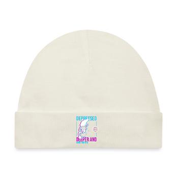 Depressed Streetwear - Baby Premium Organic Mütze - Naturweiß - Vorne