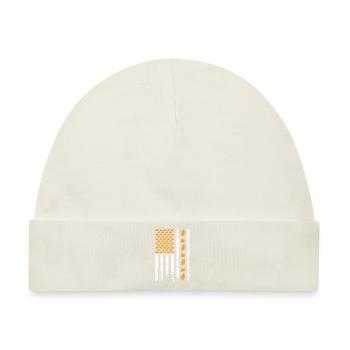 American Fall Season Flagge Herbst Vibes Holiday - Baby Premium Organic Mütze - Naturweiß - Vorne
