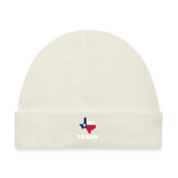 Texaner Texas Stolz Sprüche Texanisch - Baby Premium Organic Mütze - Naturweiß - Vorne