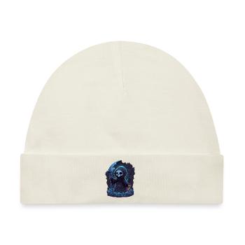 Süßer Sensenmann im alternativen Gothic-Stil - Baby Premium Organic Mütze - Naturweiß - Vorne
