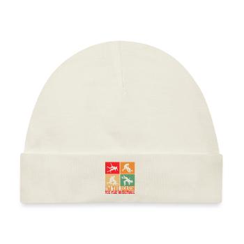 Wrestling Ringen Ringer - Baby Premium Organic Mütze - Naturweiß - Vorne