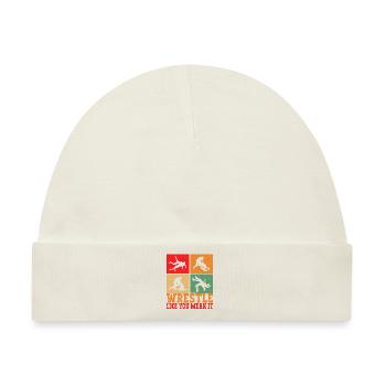 Wrestling Ringen Ringer - Baby Premium Organic Mütze - Naturweiß - Vorne