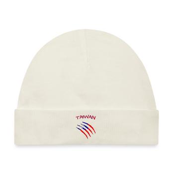 Taiwan Flag - Baby Premium Organic Mütze - Naturweiß - Vorne