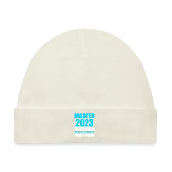 Master 2023 Prüfung Masterabschluss Geschenk - Baby Premium Organic Mütze - Naturweiß - Vorne