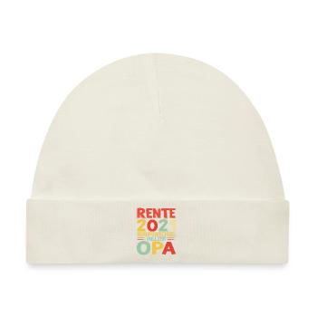 Renteneintritt Opa Großvater Abschiedsgeschenk - Baby Premium Organic Mütze - Naturweiß - Vorne