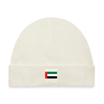Abu Dhabi Spruch - Baby Premium Organic Mütze - Naturweiß - Vorne