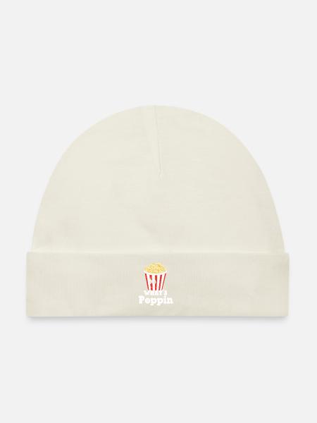 Popcorn - Baby Premium Organic Mütze - Naturweiß