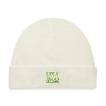 Hart Härter Landschaftsgärtner | Hobbygärtner - Baby Premium Organic Mütze - Naturweiß - Vorne