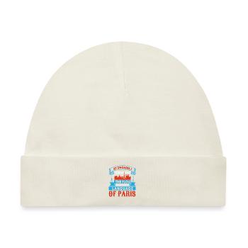 IN UNGARO ENTDECKTE ICH DIE FLOU LANGUEGE VON PARIS - Baby Premium Organic Mütze - Naturweiß - Vorne