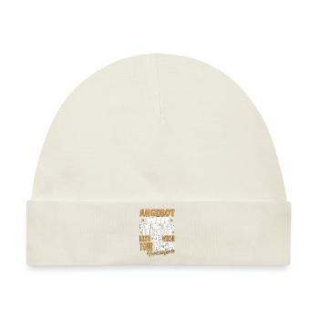 Verkäufer Vatertag Einzelhandel Einzelhändler Papa - Baby Premium Organic Mütze - Naturweiß - Vorne