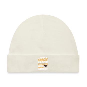 I'm The Crazy Cattle Show Lover Livestock Cattle - Baby Premium Organic Mütze - Naturweiß - Vorne