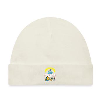 Willkommen In Der Zweiten Klasse Zweite Klasse - Baby Premium Organic Mütze - Naturweiß - Vorne