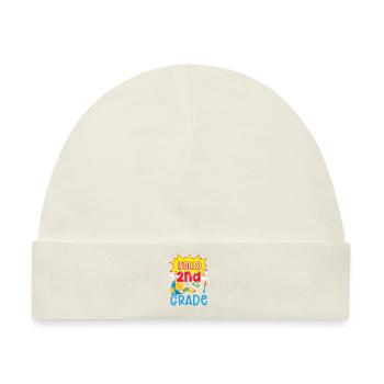 Hallo 2. Klasse Zweite Klasse Zweitklässler - Baby Premium Organic Mütze - Naturweiß - Vorne