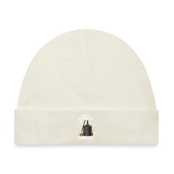 Kuhglocke Mehr Cowbell-Vintager - Baby Premium Organic Mütze - Naturweiß - Vorne