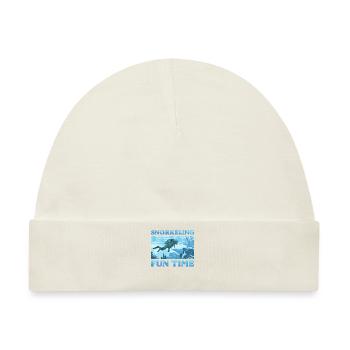Schnorcheln Tauchen Schwimmen Dive - Baby Premium Organic Mütze - Naturweiß - Vorne