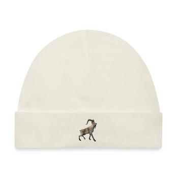 Realistische Markhor - Baby Premium Organic Mütze - Naturweiß - Vorne