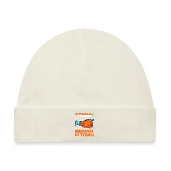 Kameramann Am Besten - Baby Premium Organic Mütze - Naturweiß - Vorne