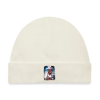 girlboss Illustration Frau - Baby Premium Organic Mütze - Naturweiß - Vorne