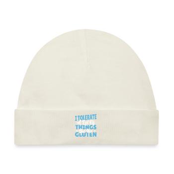 Glutenfrei Gluten frei Glutenfreie Diät Getreide - Baby Premium Organic Mütze - Naturweiß - Vorne