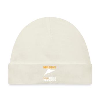 Drachenfliegen Drachensteigen Spruch Geschenk - Baby Premium Organic Mütze - Naturweiß - Vorne