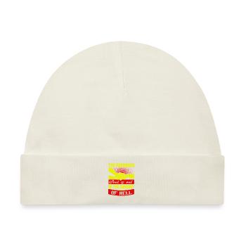 DIE BEGNADIGTE SEELE IST AUS DER HÖLLE - Baby Premium Organic Mütze - Naturweiß - Vorne