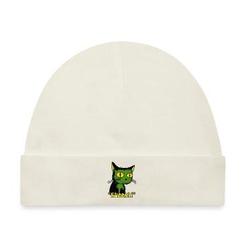 Meine Güte, Langeweile, Vintage Cartoon Katze - Baby Premium Organic Mütze - Naturweiß - Vorne