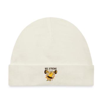 Bienen stark - Baby Premium Organic Mütze - Naturweiß - Vorne