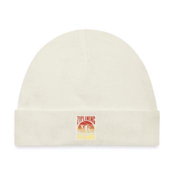 Ziplining Team Seilrutsche Zipline Sport Sprüche - Baby Premium Organic Mütze - Naturweiß - Vorne