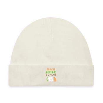 15 Jahre Geburtstag Junge Mädchen Affe - Baby Premium Organic Mütze - Naturweiß - Vorne