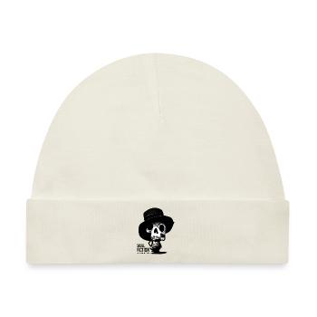 Skull Fiction Totenkopf Schädel - Baby Premium Organic Mütze - Naturweiß - Vorne
