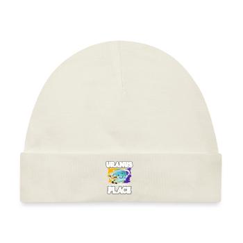 Uranus Planet Geschenk - Baby Premium Organic Mütze - Naturweiß - Vorne