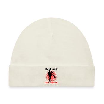 Make Your Free Throws 3 - Baby Premium Organic Mütze - Naturweiß - Vorne