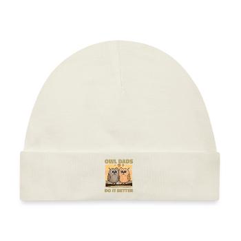 Owl Dads Do It Better - Baby Premium Organic Mütze - Naturweiß - Vorne