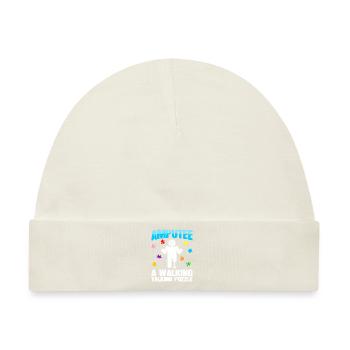 Amputierter Gehender Sprechender - Baby Premium Organic Mütze - Naturweiß - Vorne