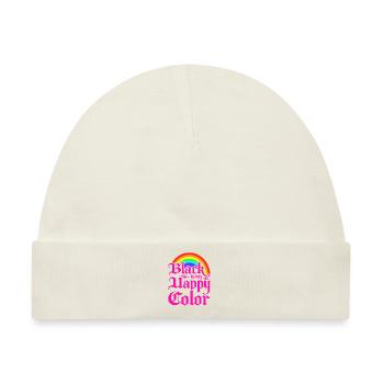 Black Is My Happy Color, Gothic Pink Emo Goth - Baby Premium Organic Mütze - Naturweiß - Vorne