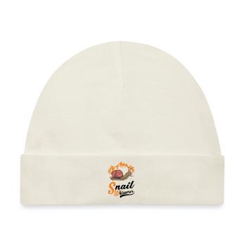 Schnecken Flüsterer Snail Whisperer - Baby Premium Organic Mütze - Naturweiß - Vorne