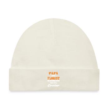 Papa und Florist - Baby Premium Organic Mütze - Naturweiß - Vorne