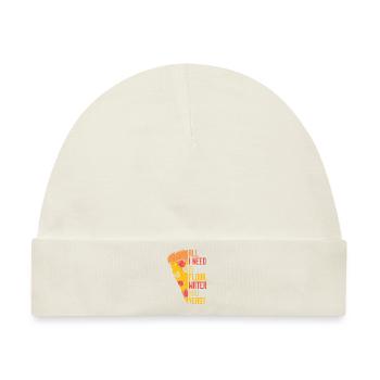 Alls I Need Is Flour Water And Yeast Pizzablech - Baby Premium Organic Mütze - Naturweiß - Vorne