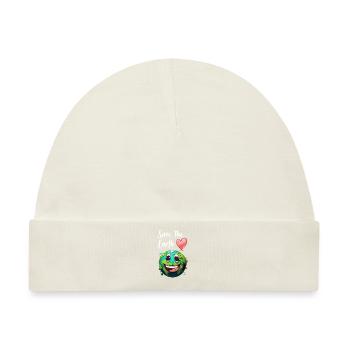 Save the Earth Umweltschutz und Artenschutz - Baby Premium Organic Mütze - Naturweiß - Vorne