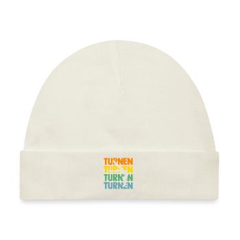 Turnen Gymnastik Turner - Baby Premium Organic Mütze - Naturweiß - Vorne