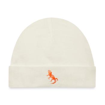 Salamander Gecko Eidechse - Baby Premium Organic Mütze - Naturweiß - Vorne
