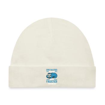 Faultier - Baby Premium Organic Mütze - Naturweiß - Vorne