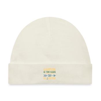 Glamping Glamper - Baby Premium Organic Mütze - Naturweiß - Vorne