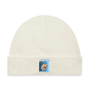 Capybara Autismus Awareness - Baby Premium Organic Mütze - Naturweiß - Vorne