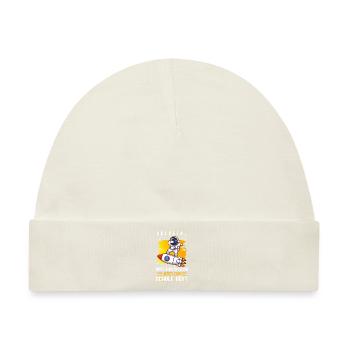 Einschulung Schulanfang Schule Schulkind Geschenk - Baby Premium Organic Mütze - Naturweiß - Vorne