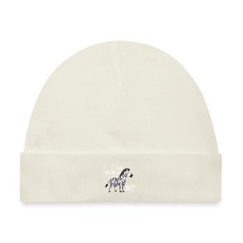Zebra - Baby Premium Organic Mütze - Naturweiß - Vorne