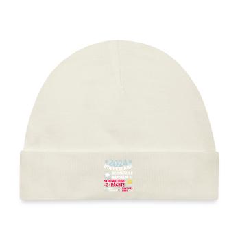 Vorhersage 2024 bald Vater Babyparty 2024 - Baby Premium Organic Mütze - Naturweiß - Vorne