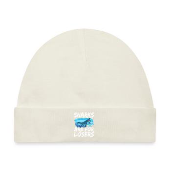Mosasaurus Dinosaurier - Baby Premium Organic Mütze - Naturweiß - Vorne